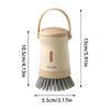 Non-Scratch Pot Cleaning Brush Ergonomic Soap Dispensing Palm Brush Kitchen Scrub Brush  Kitchen