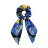 Niche Design Bow Oil Painting Ponytail Hair Tie & Headband for Women