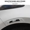 For Vauxhall 2PCS Car Reflective Stickers Wheel Eyebrow Sticker Warning Decal Strip Accessories VXR Astra Mokka Tigra Corsa