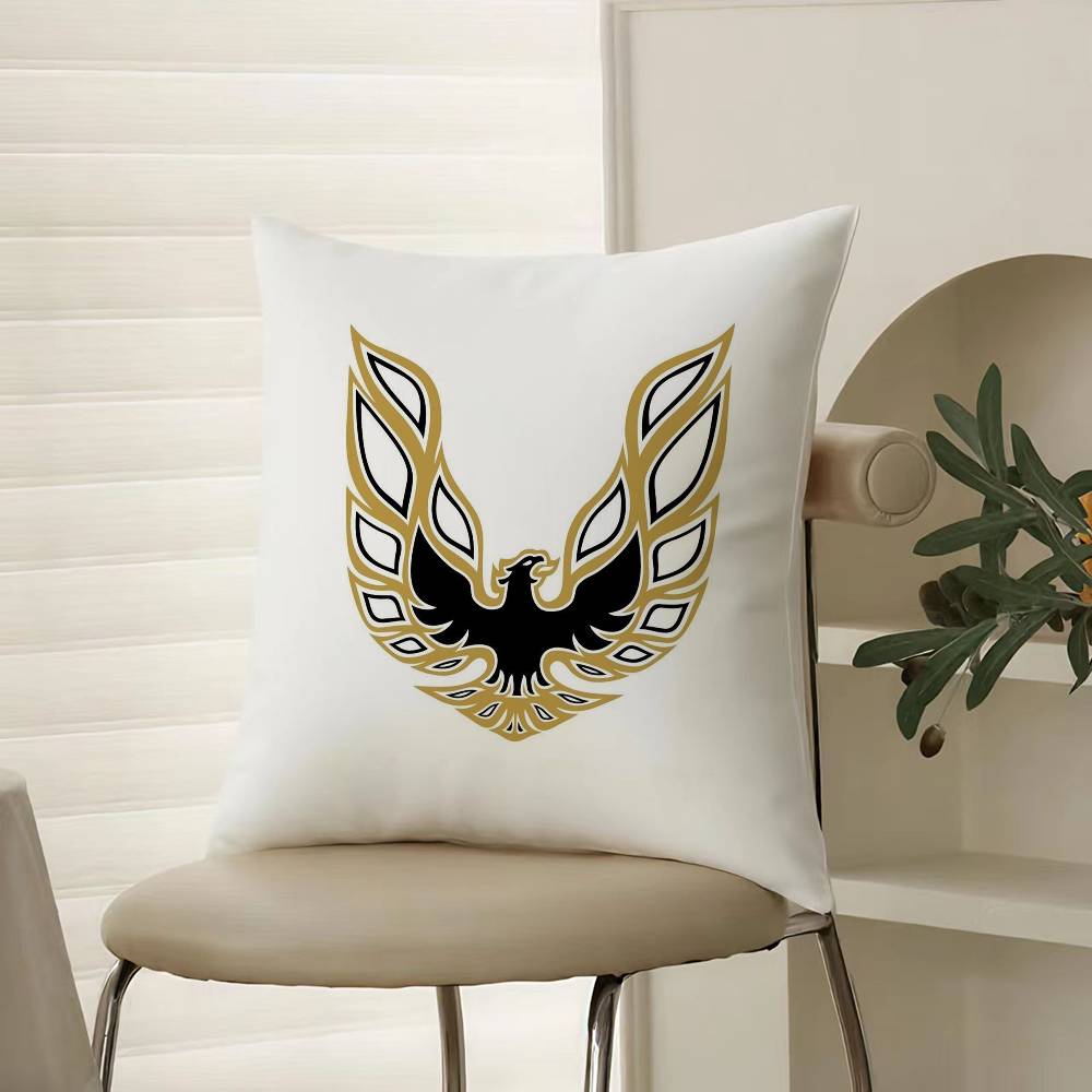 Золотая Наволочка P-Pontiac Уют Диван-кровать Шелковистая элегантная Скрытая молния Декоративная наволочка 12x12Inch