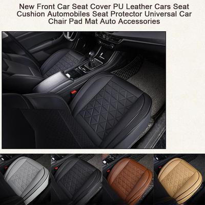 New Front Car Seat Cover PU Leather Cars Seat Cushion Car Auto Mat Pad Seat Universal Automobiles Chair Accessories Protect P9I7