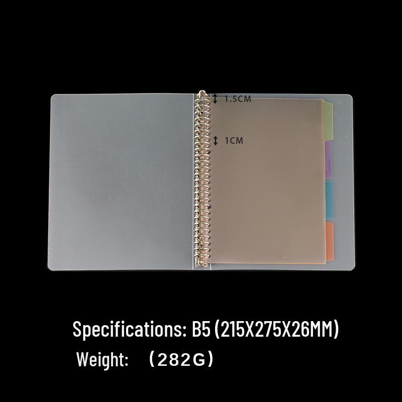 Loose-Leaf Binder Dividers: A4, B5, A5 Plastic Index Pages with 26, 20, or 30 Holes