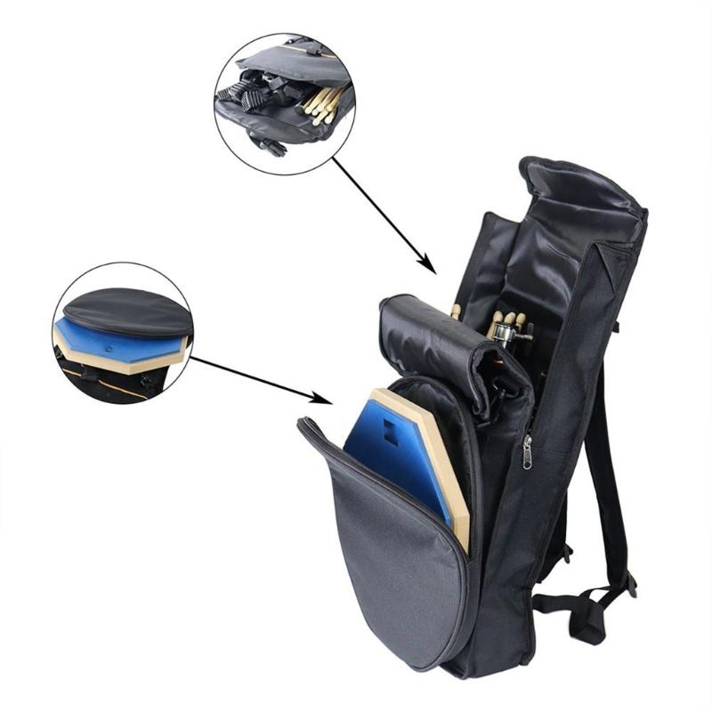 Practical Dumb Drum Backpack Waterproof Design Adjustable Shoulder Strap Oxford Fabric Texture for Easy Carrying