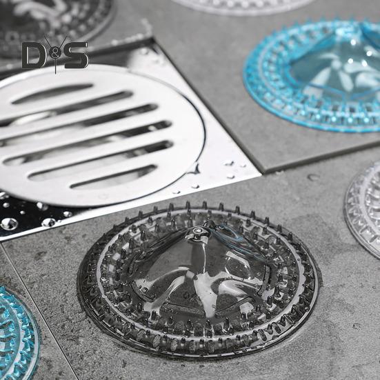 10 Stück Bodenablauf Kunststoff Haarfänger Netzabdeckungen Einfache Installation Duschablaufabdeckung Heimwartungswerkzeug