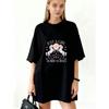 Oversized T Shirt Black Just A Girl Who Loves Hobby Horses With Horse And Heart Design For Casual Wear And Everyday Outfits