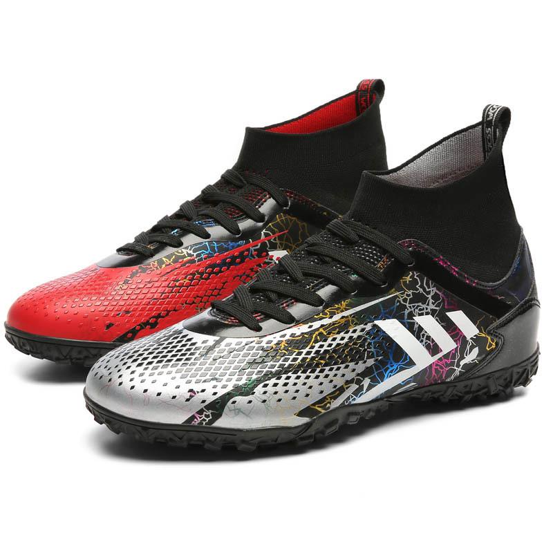 New high-top football shoes, men's AG long nails artificial turf TF broken nails training children's men's and women's sneakers