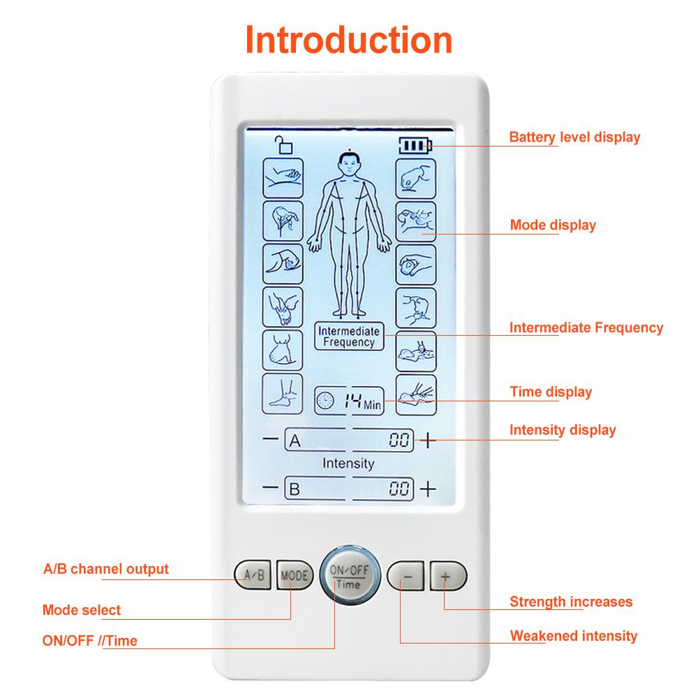 Digital Tens Massager EMS Muscle Stimulator Low Frequency Physiotherapy Slimming Machine for Body Health Care