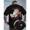 Men's Doberman Pinscher Print T-Shirt Pure Cotton and Breathable Streetwear Oversized Loose Casual Trendy Crew Neck Short Sleeve