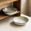 Japanese-Style Stroke Ceramic Large Bowl Creative Tableware Shallow Bowl Home Restaurant Vegetable Bowl Noodle Bowl Fruit Salad Bowl