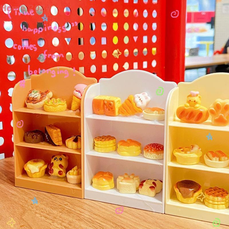 Miniature Supermarket Shelf Display Stand Storage Rack Scene Decor House Accessories