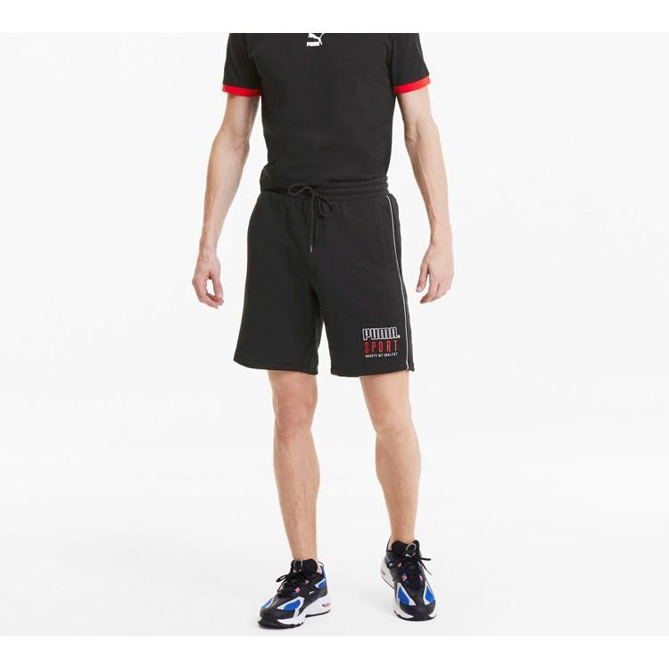 PUMA Sport Knitted Shorts 'Black White Red' Men's 598637-01