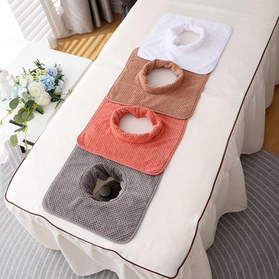 1 stuks Beauty SPA Uitstekende kwaliteit Koraalfleece Zacht met Ademgat Comfortabele Gezichtshanddoek Verdikt 35*35CM Massage