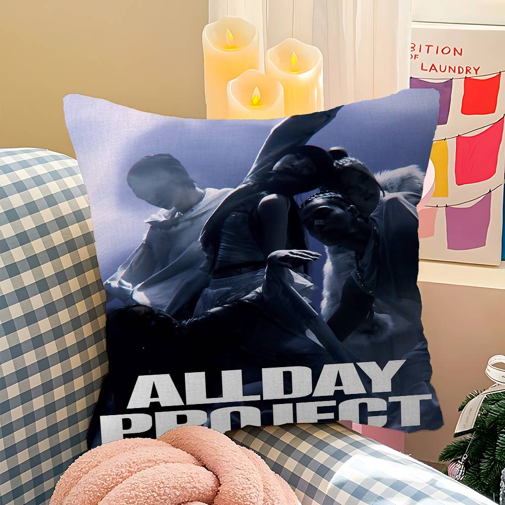 Kpop Hot A-ALLDAY P-PROJECT Personalized Picture Text Home Decorative Pillows Household Gifts 45x45cm