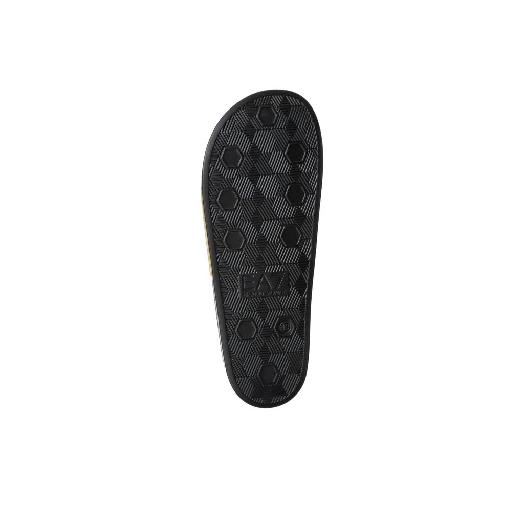 Emporio Armani EA7 Sandali a ciabatta piatti con punta tonda Sandali unisex Giallo 7X000108AF15118MZ097