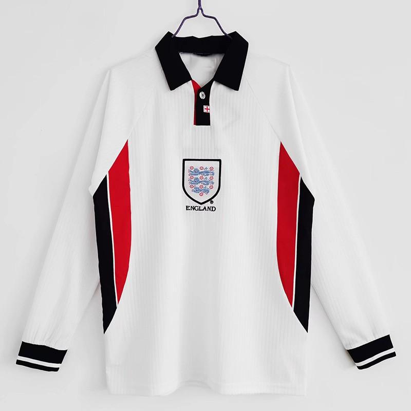 England 1996 Euro Retro Football Jersey Men Women Unisex Short Sleeve Soccer Shirt Beckham Owen 7 10
