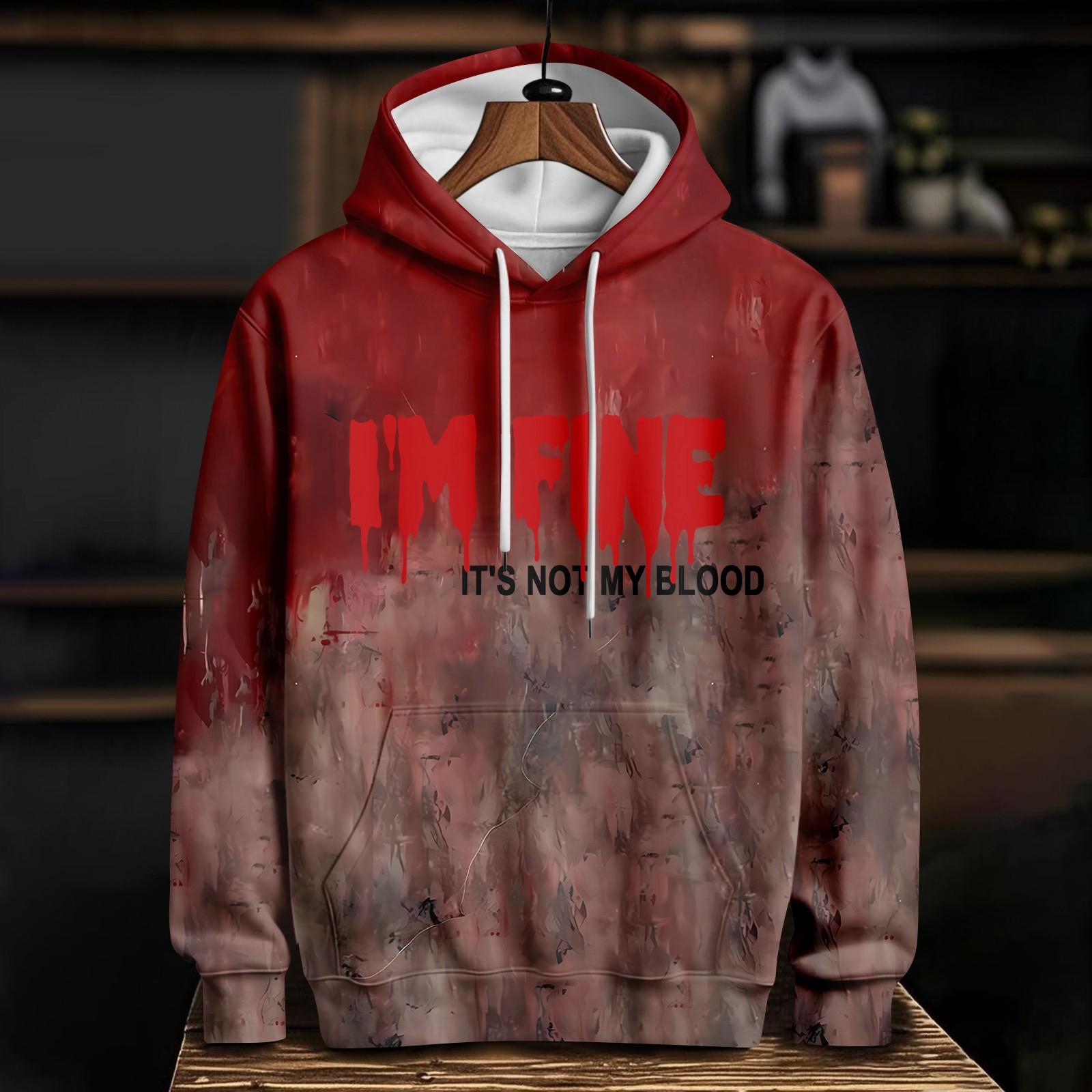 

Women s Casual Fashion Halloween Printed Long Sleeve Pullover Hooded Sweatshirt M