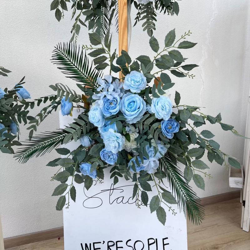 Large Silk Flower Arrangement for Wedding Aisle Decoration
