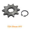 520 20mm 10T 11T 12T 13T 14T 15 16 17 18 19 20 T Frontdrev for Honda Lifan ZongShen YCF ATV Quad Crossykkel Pitbike Buggy
