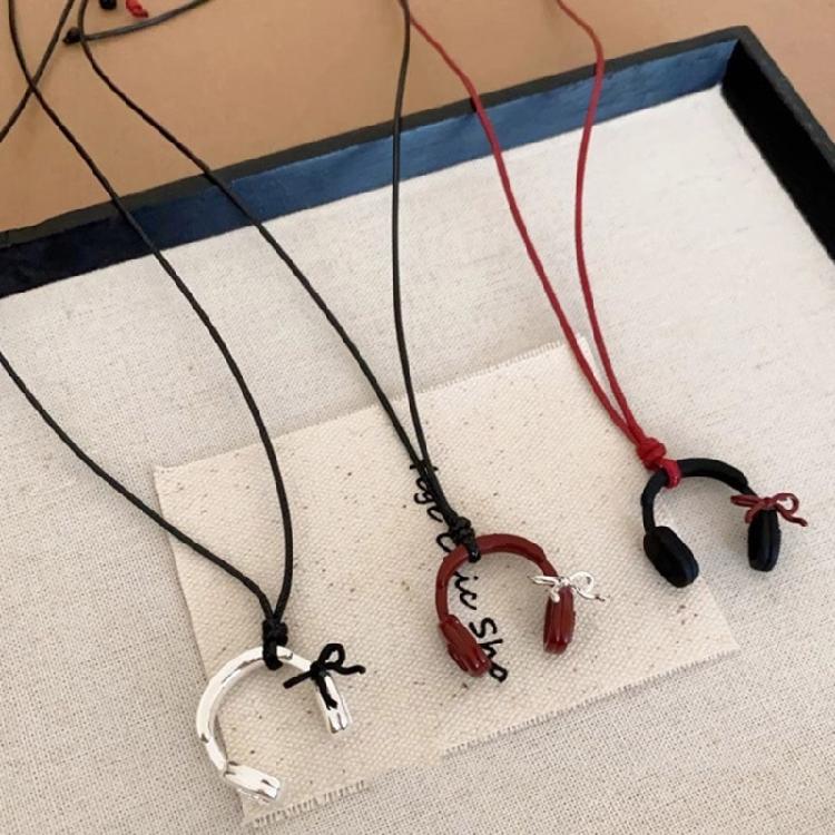 Minimalist Headphone Necklace Versatile Jewelry Piece for Women Gift For Friend Bridesmaids or Special Occasion