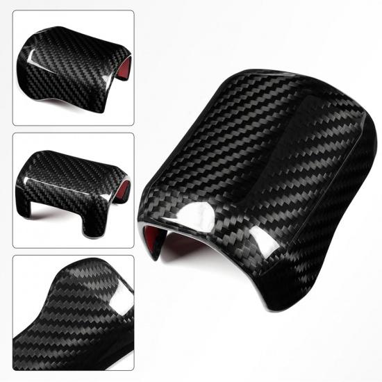 Jogon Genuine Carbon Fiber Gear Shift Knob Trim for Ford F150 Raptor Tremor Limited Platinum Lariat King Ranch 2021 2022 2023 2024 2025, Gear Shift
