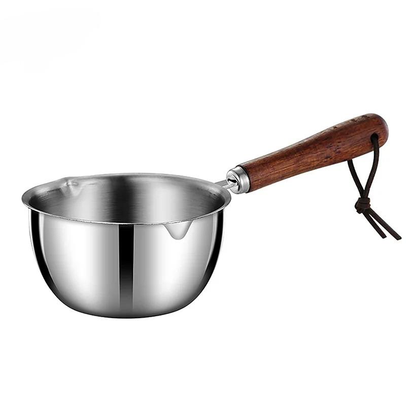 300ml Long Handle Wax Melting Pot Stainless Steel Diy Scented Candle Soap Chocolate Butter Handmade Soap Jug Heated Coffee