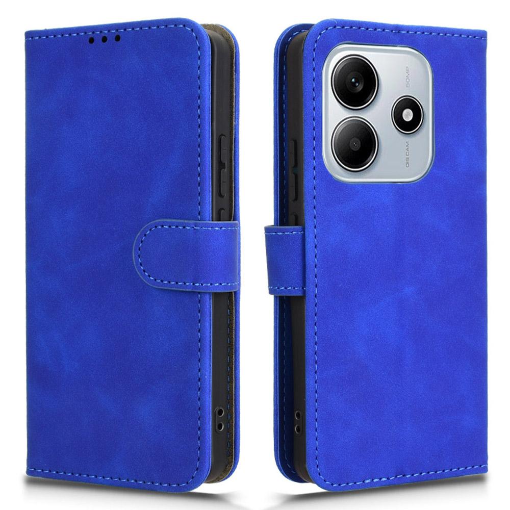For Xiaomi Redmi Note 14 4G (164.84mm) Leather Case Skin Feel Anti Drop Wallet Flip Phone Cover
