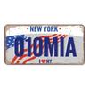 Vintage Poster American States Plaque Metal Tin Signs Florida  California Texas Hawaii License Plate Club Bar Garage Wall Decor