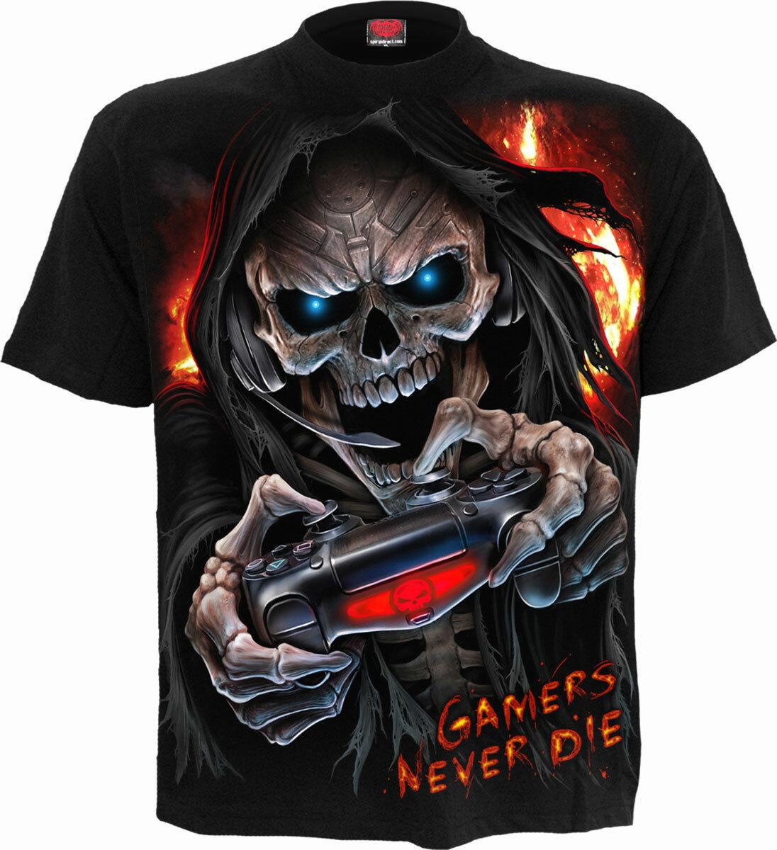 Spiral Direct Respawn T-shirts Skull Gothic Biker Horror Anti Metal S