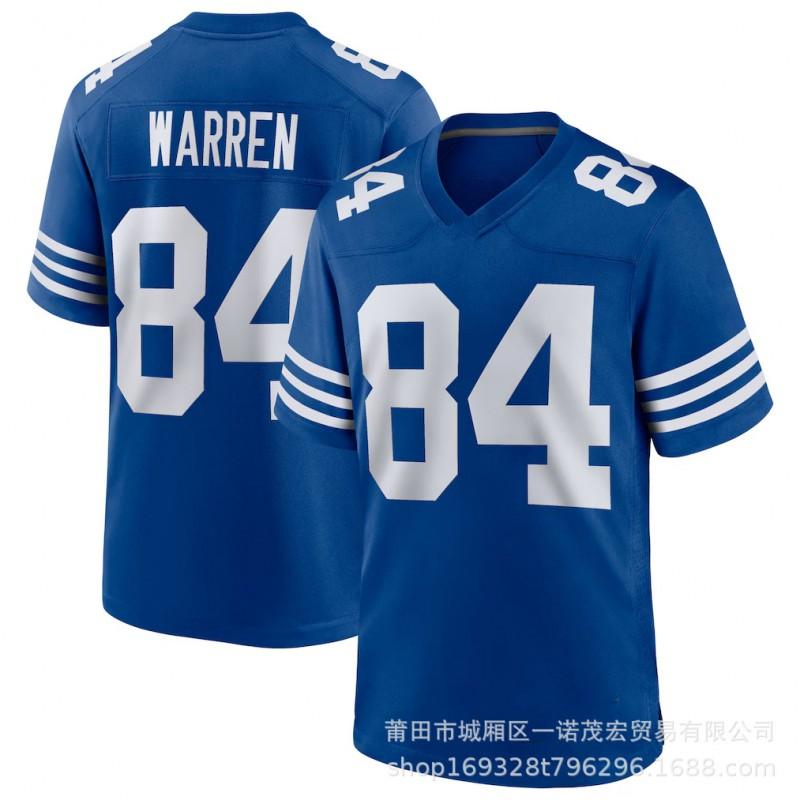 Indianapolis Colts Football Jersey 2 53 LEONARD 18 MANNING Mens Embroidered Rugby Shirt