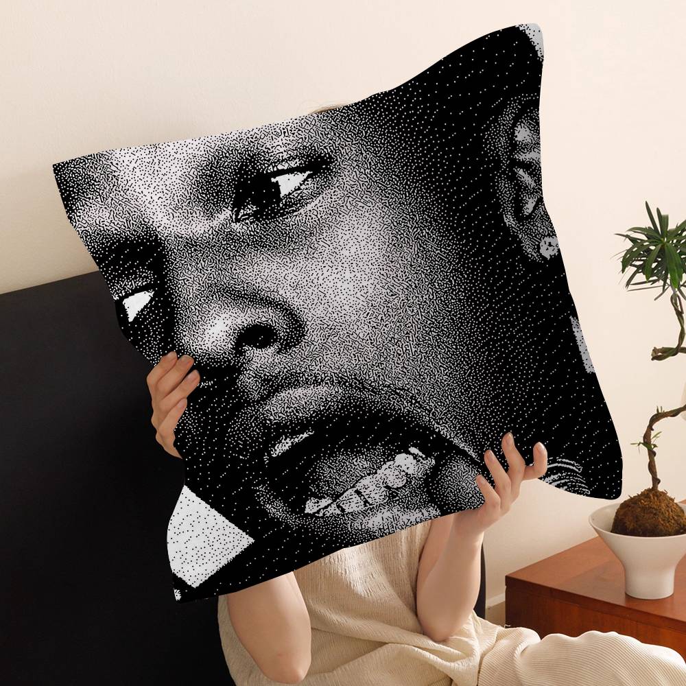 Rapper A-ASAP R-Rocky Pillow Covers Cartoon Sofa Decorative Home Double-sided Printing Short Plush Cute Cushion Cover