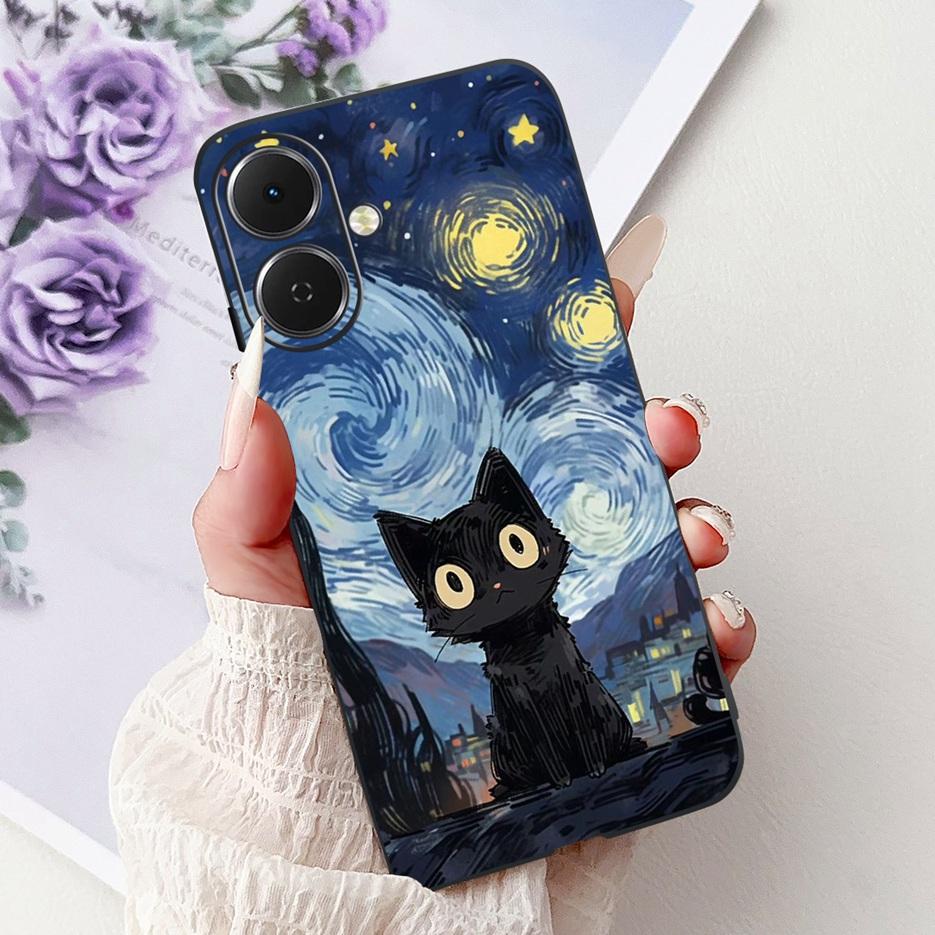 For Tecno Spark GO 2 Case LJ7 Popular Painted Cover 6.67'' Soft Silicone Phone Case For Tecno Spark Go2 SparkGo2 Back Cover Bags