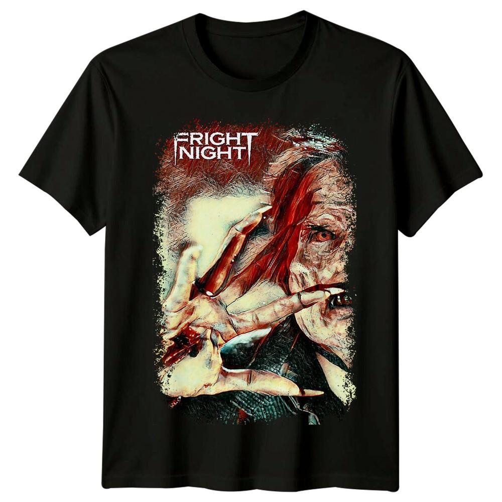 Fright Night (1986) Movie Poster Inspired T-Shirt Retro Tee Unisex