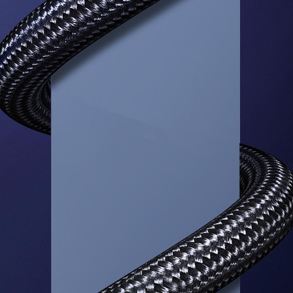 HDMI 2.1 8K 60Hz 1.5m cotton braided cable black