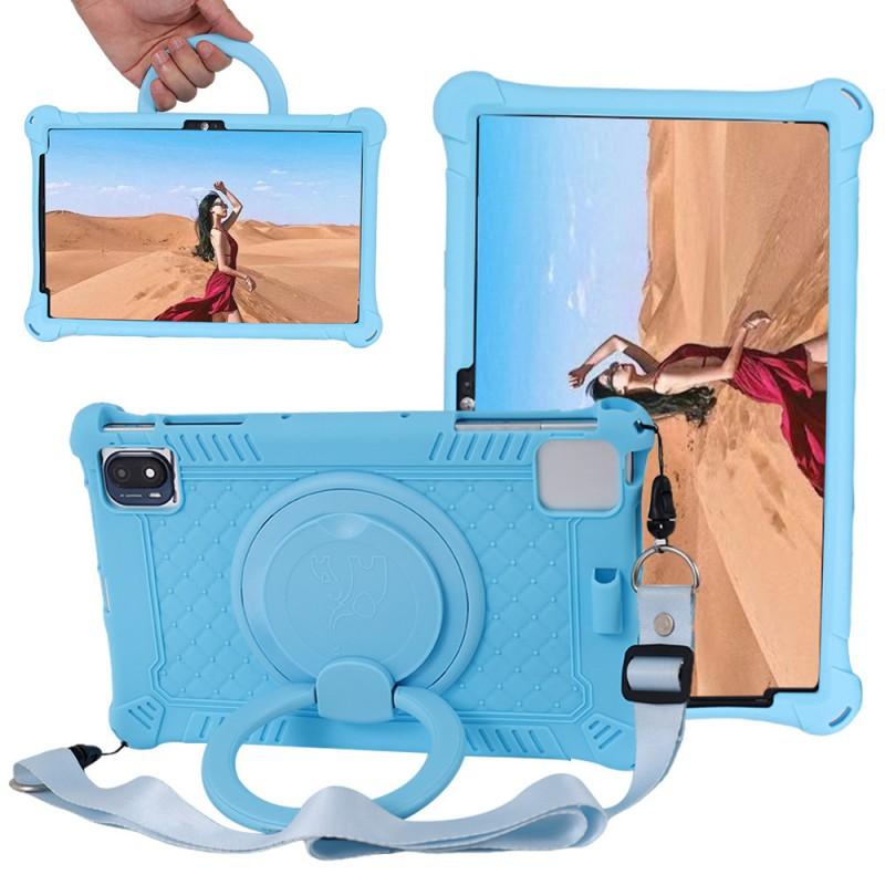 Slim Protective Case TCL 10 Tab Max 4G Tablet 10.36 Inch With Hand Strap Silicone Cover In Multiple Colors