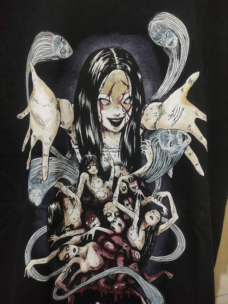 

Редкая футболка Junji Ito Tomie Anime с коротким рукавом, унисекс, реплика, унисекс футболка XXXXL
