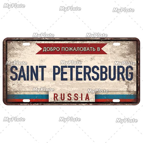 [MyPlate] Country City Style 15x30CM Plate Vintage Metal Sign Plaque Tin Sign Man Cave Decoration Bar Sign Club Poster Gift