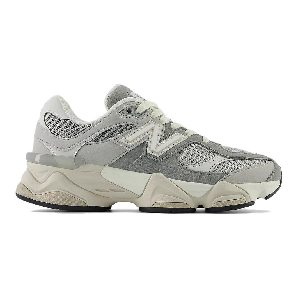 New New Balance NB 9060 Anti-Slip Wear-Resistant Low-Top Kids Lifestyle Shoes Gray White Teenagers GC9060EM