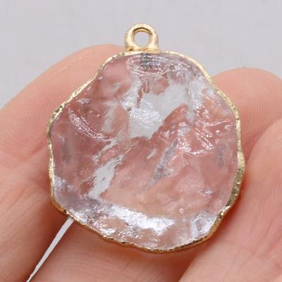 Ciondolo in pietra naturale Stile vintage Gioielli di moda Forma irregolare Collane girocollo Idee regalo Gioielli Regalo di alta qualità per le donne