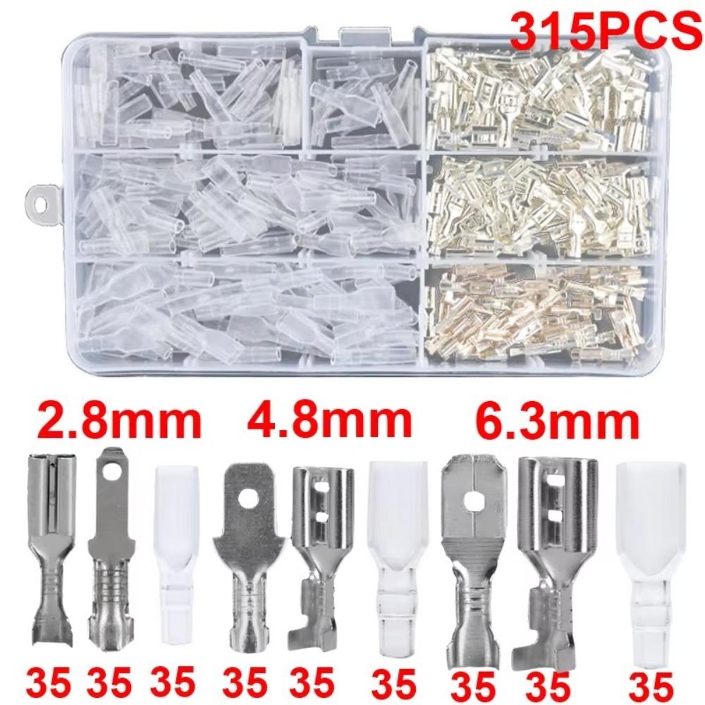 Insulating Crimp Terminal Gold Silver Wire Connector Insulating Sleeves Docking Terminal