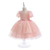 3-10 Years Baptism Wedding  Dress for Baby Girl First Birthday Party Wear Cute Sleeveless Toddler Girl Christening Gown Clothes