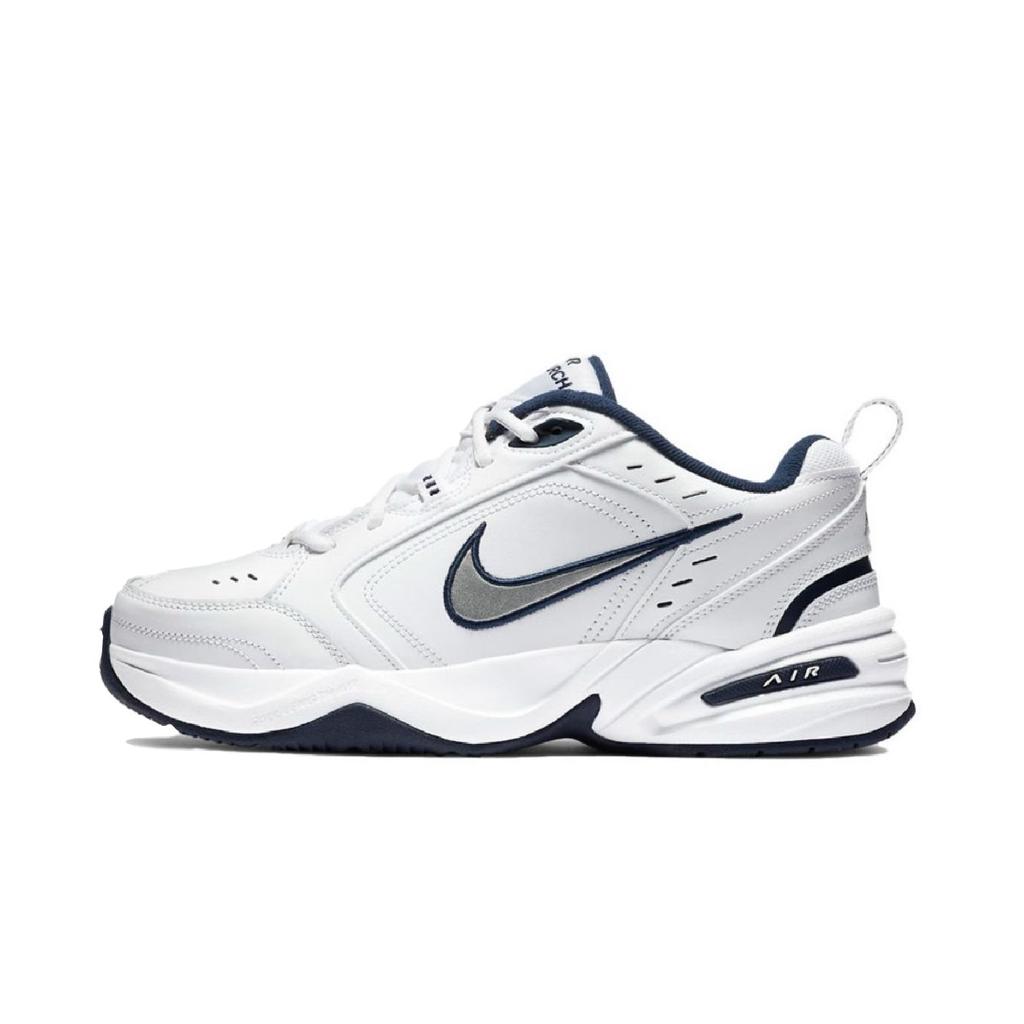 Nike Air Monarch 4 Low-Top Chunky Sneakers Unisex Weiß Gelb 415445-102(Team1564-)