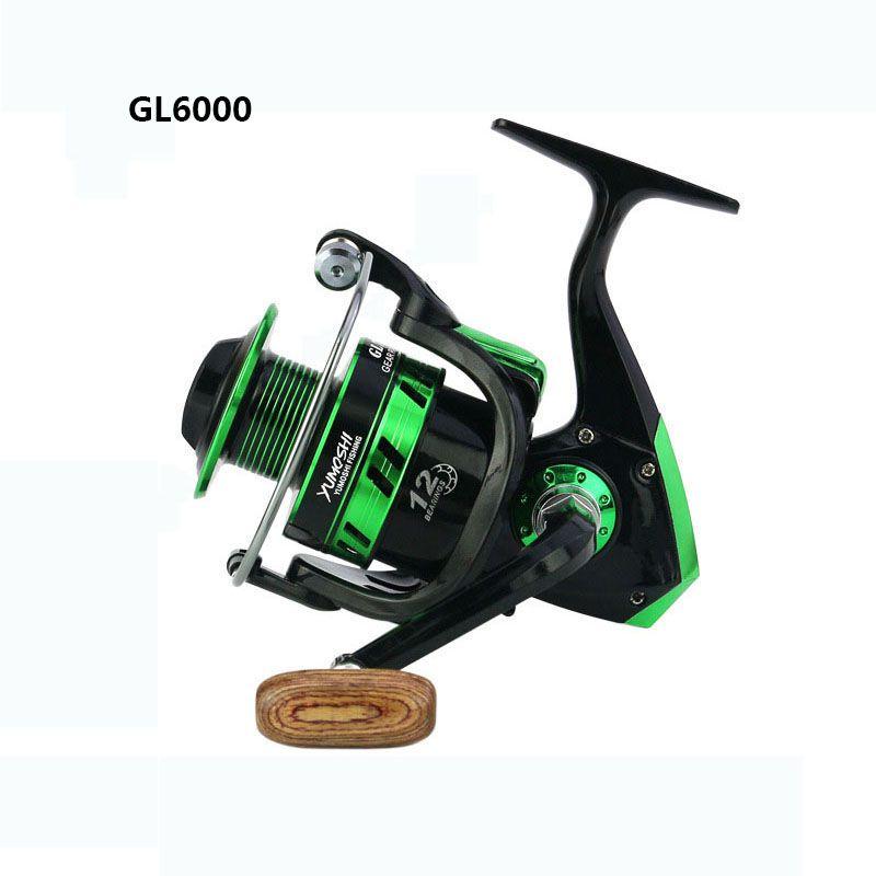 Premium Quality 12bb 5.51 Lure Spinning Reel With Metal Spool For Freshwater And Saltwater