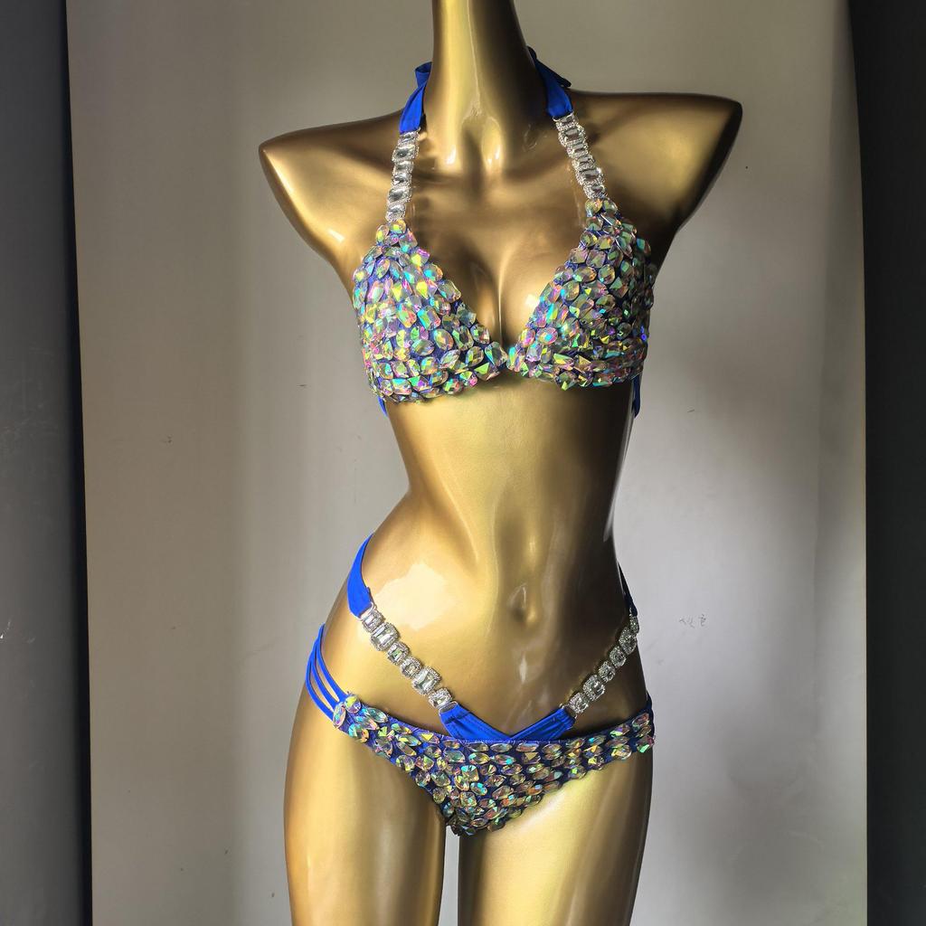 Bikini Costume da Bagno Rigido con Diamanti Strass 2026