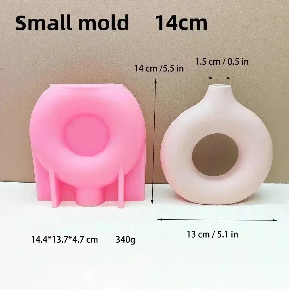 Hollow heart flower vase resin silicone mold heart-shaped vase concrete mould Valentine's Day gift Love flower pot gypsum molds