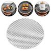 304 Stainless Steel Round BBQ Net With Foot Barbecue Grill Cooling Rack Steam Baking Rack Camping Outdoor Mesh BBQ Tools