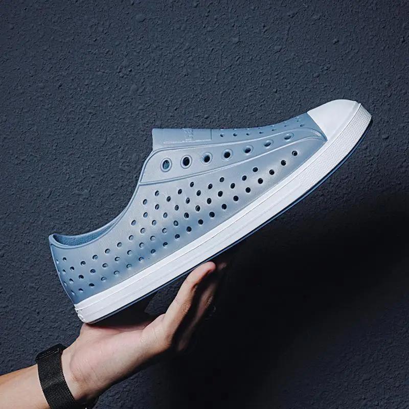 Fashion Height Male Shoe Hole Shoes Beach with Platform Buy New Fashion Color Non-slip Breathable Clearance Sale Open Toe Men's Sandal