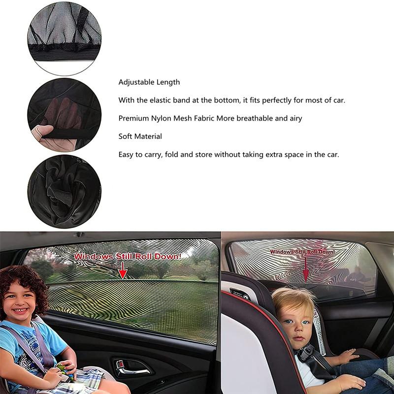 2PCS Car Window Shade,Car Back Forward Window Sun Shade,Sun Glare, and Privacy Protection for Toddler Kids Baby Adult