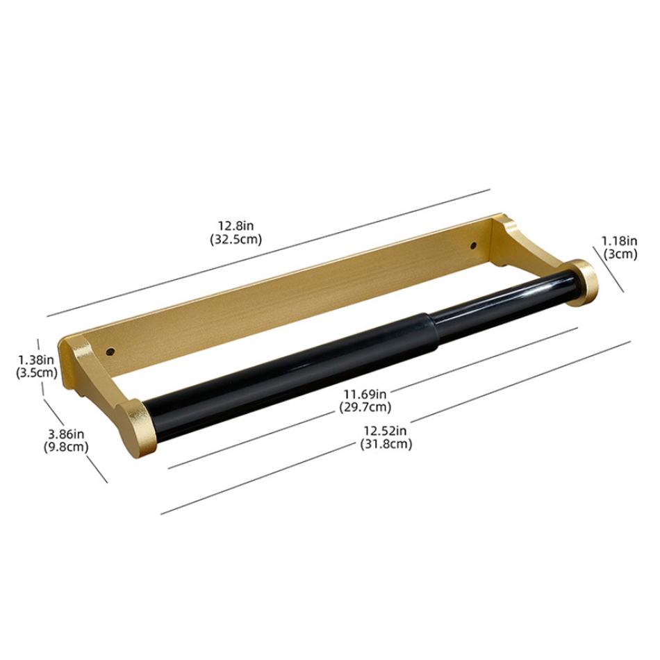 Toilet Paper Holder Adhesive Kitchen Bathroom Aluminum Matt Gold Black Sliver Stand WC Paper Towel Hanger Rack Tissue Roll Shelf