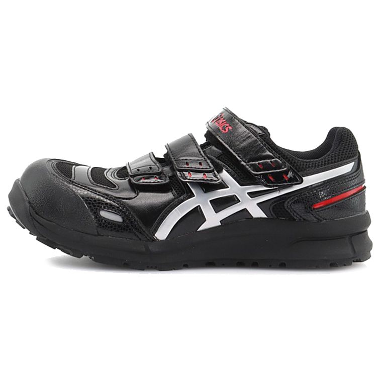 Asics Winjob Fabric Synthetic Leather Retro Versatile Low-Top Cycling Shoes Unisex Shoes Black White FCP102-9093
