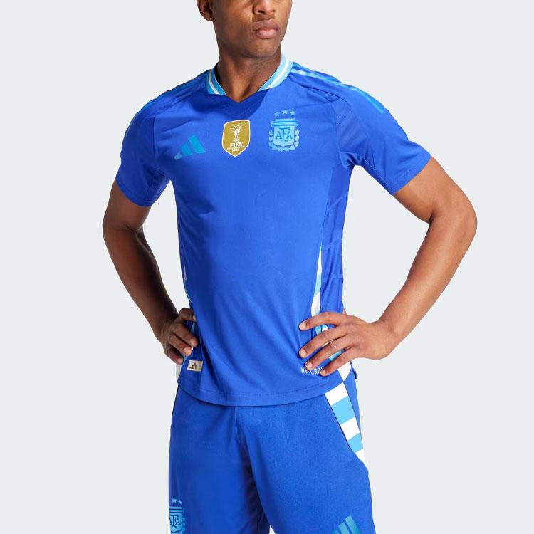Adidas Argentina 2024 Away Authentic Jersey Lucid Blue Men Streetwear IP8384